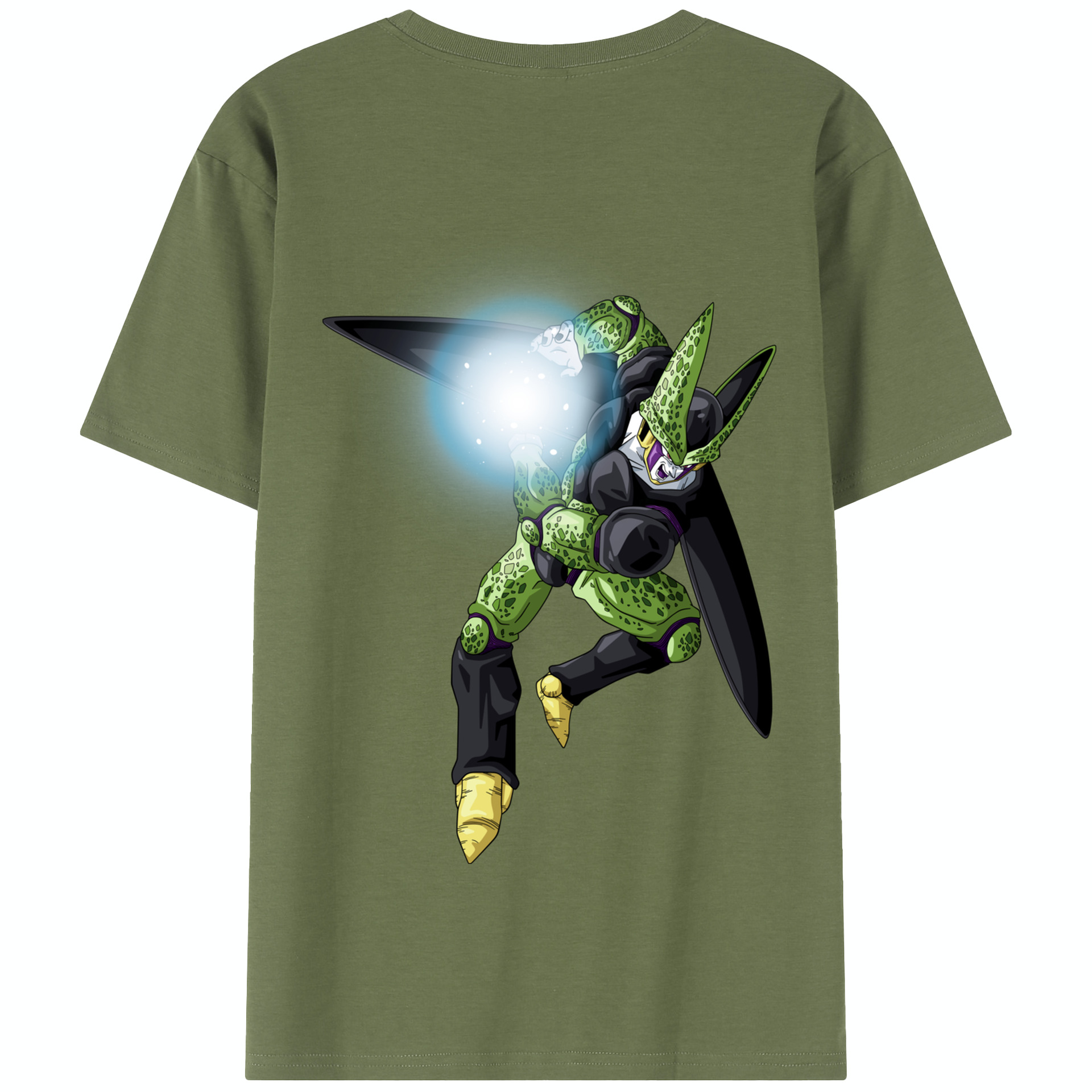 （画像用） ドラゴンボール セル DRAGON BALL Cell 綿100％半袖Tシャツ（背面プリント）